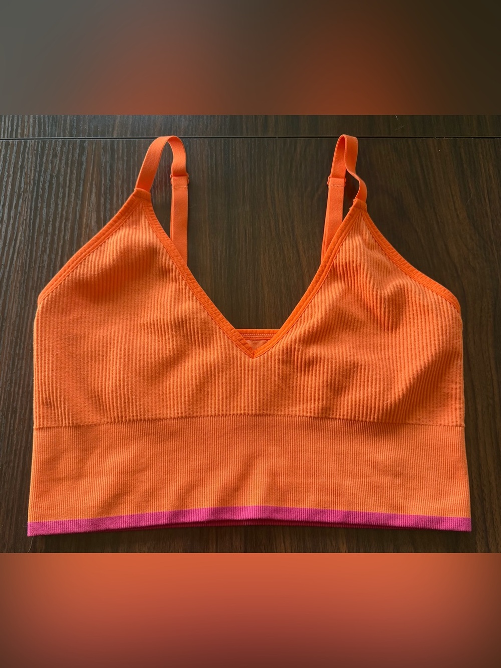 LARGE Harper Wilde Ribbed Seamless Triangle Bralette